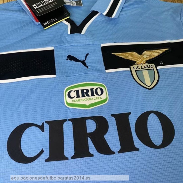 Nuevo 1ª Manga Larga Lazio Retro 1998 2000 Azul Claro Baratas
